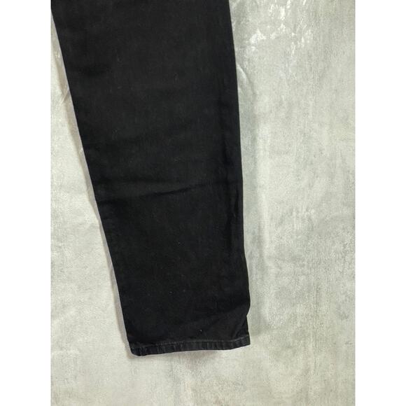 MAN BOOHOOMAN Men's Black Distressed Stretch Popper Hem Cargo Jeans SZ 36 - Picture 8 of 15